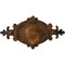 Ekena Millwork Quentin Ceiling Medallion, Hand-Painted Rust, 23 1/2"W x 12 1/4"H x 1 1/2"P CM23RO1RUS - alternate 1
